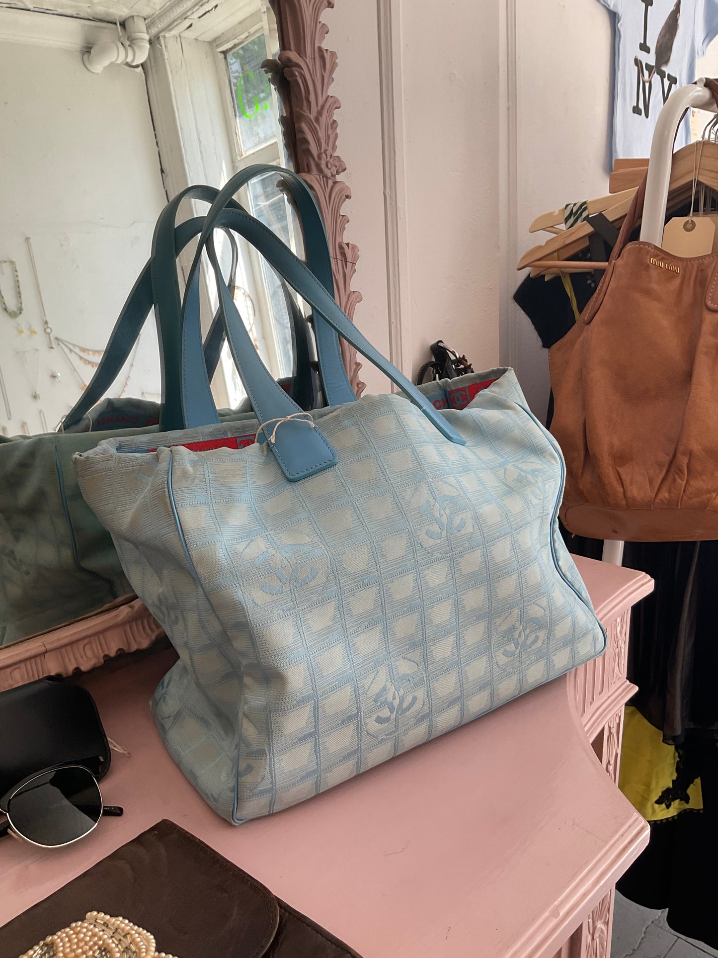 Chanel Tote in Aqua