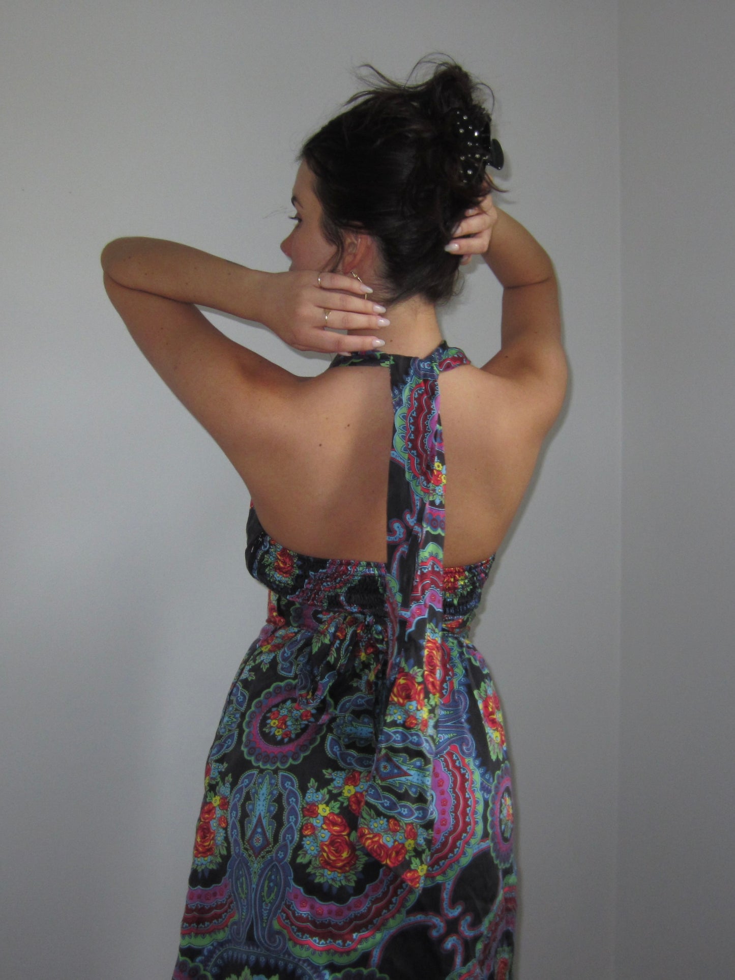 Betsey Johnson Silk Halter Dress